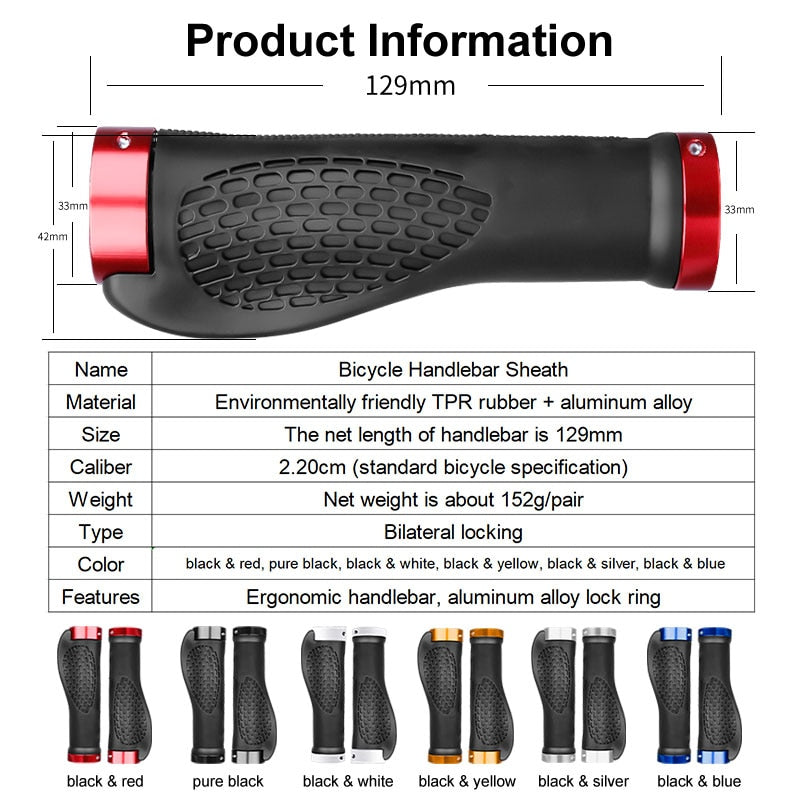 Shock-Absorbing Comfort Grip Flat Handlebars Cycling Equipment Accessories Mountain Bike Handlebars