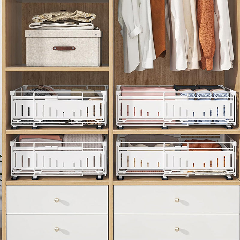 Organizador extraíble para gabinete de cocina, ajustable de 33 a 49 cm