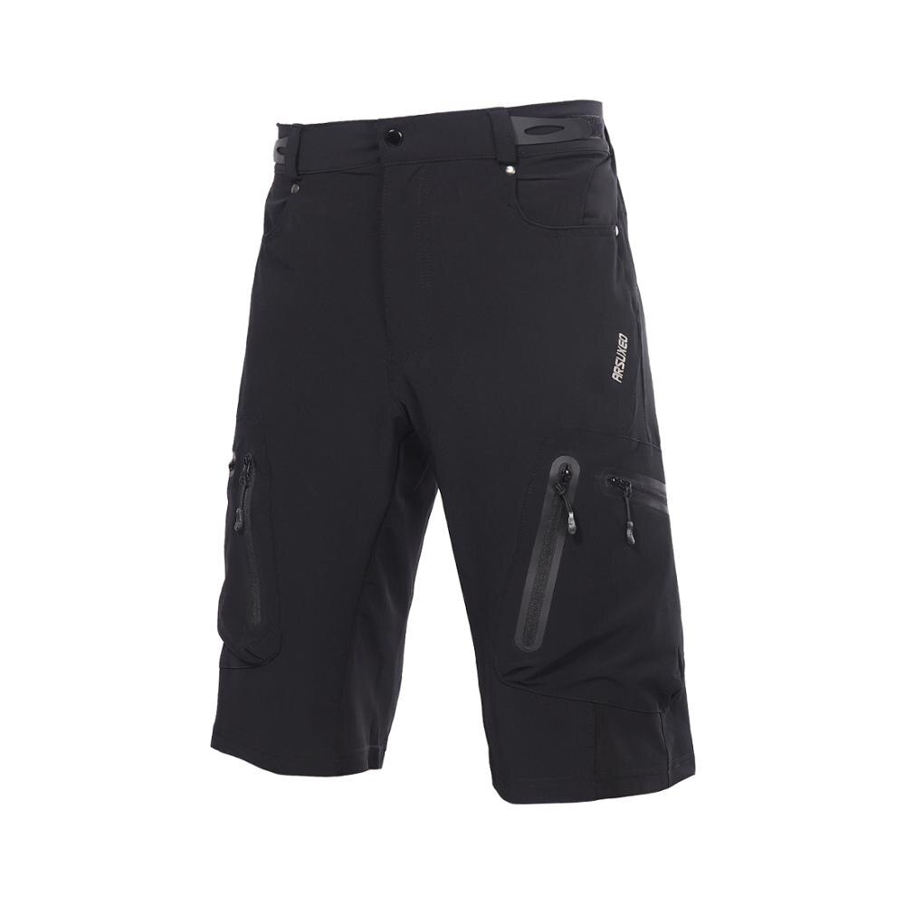 ARSUXEO Men's Outdoor Sports Cycling Shorts MTB Downhill Trousers Mountain Bike Bicycle Shorts Water Resistant Loose Fit 1202