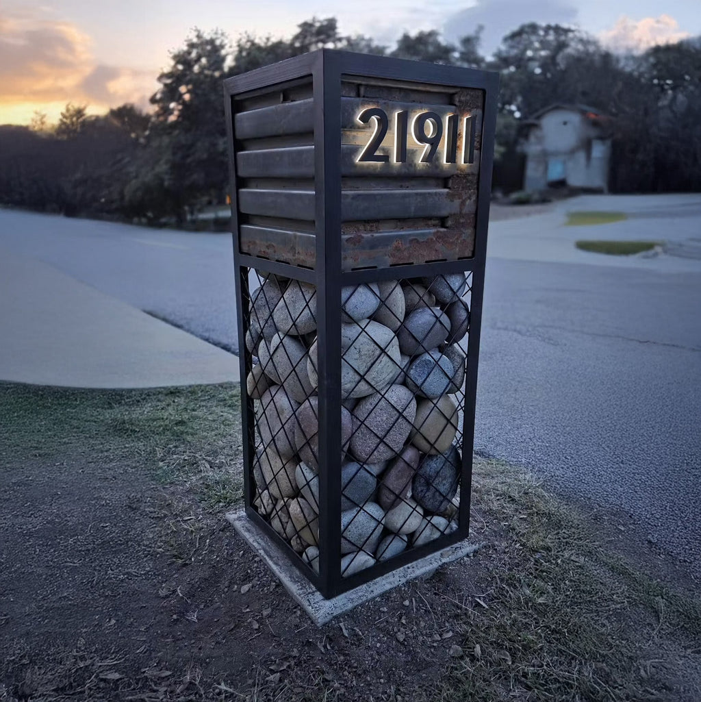 Custom Backlit LED House Numbers for Outdoor Use