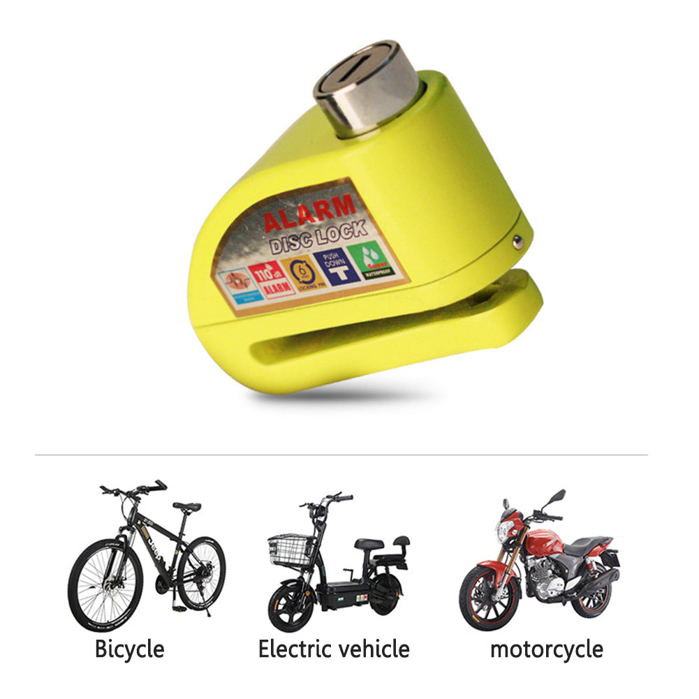 Alarm Disc Brake Lock Mountain Bike Bike Lock Motorcycle Anti-Theft Lock Electric Vehicle Lock Aluminum Alloy Alarm Lock