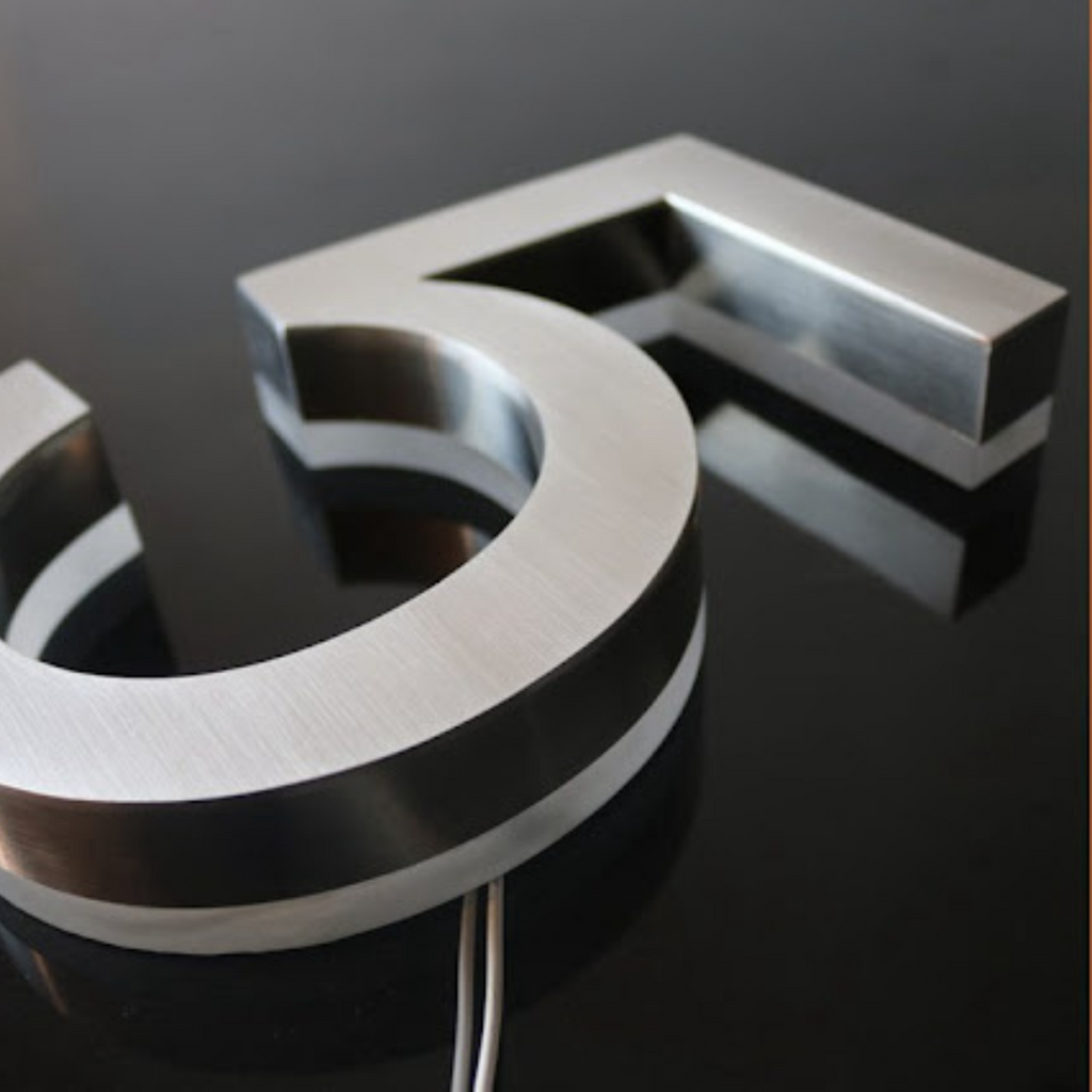 Custom Backlit LED House Numbers for Outdoor Use