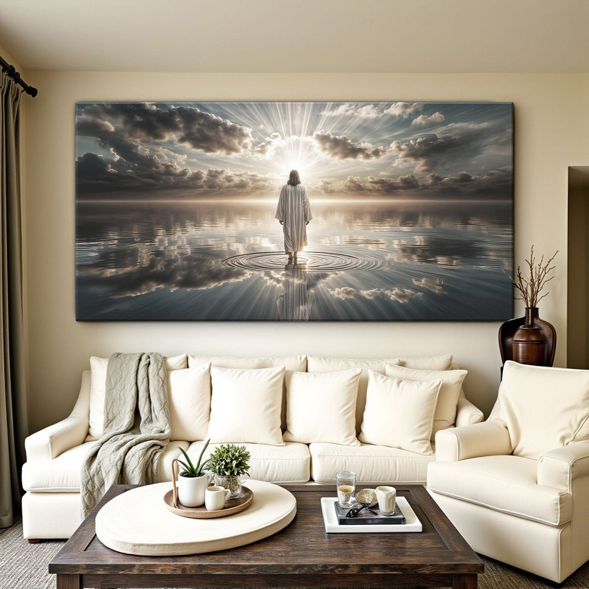 Walking on Water – Faith Canvas Wall Art III