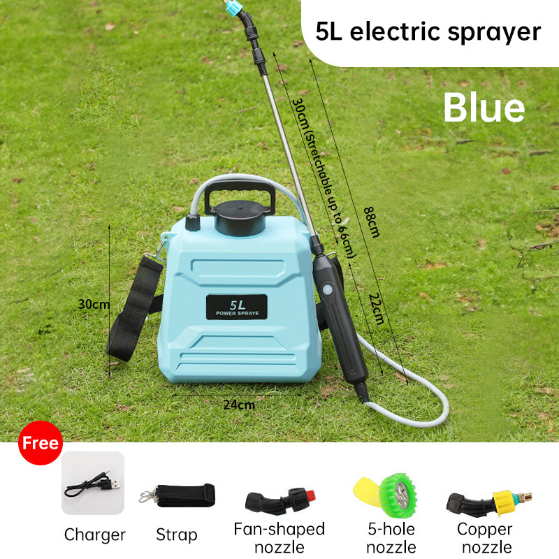 Pulverizador eléctrico recargable de 8 L para jardín
