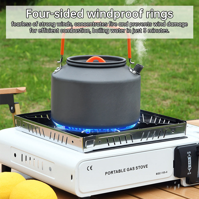 Estufa portátil de gas para camping de 2,2 kW con estuche