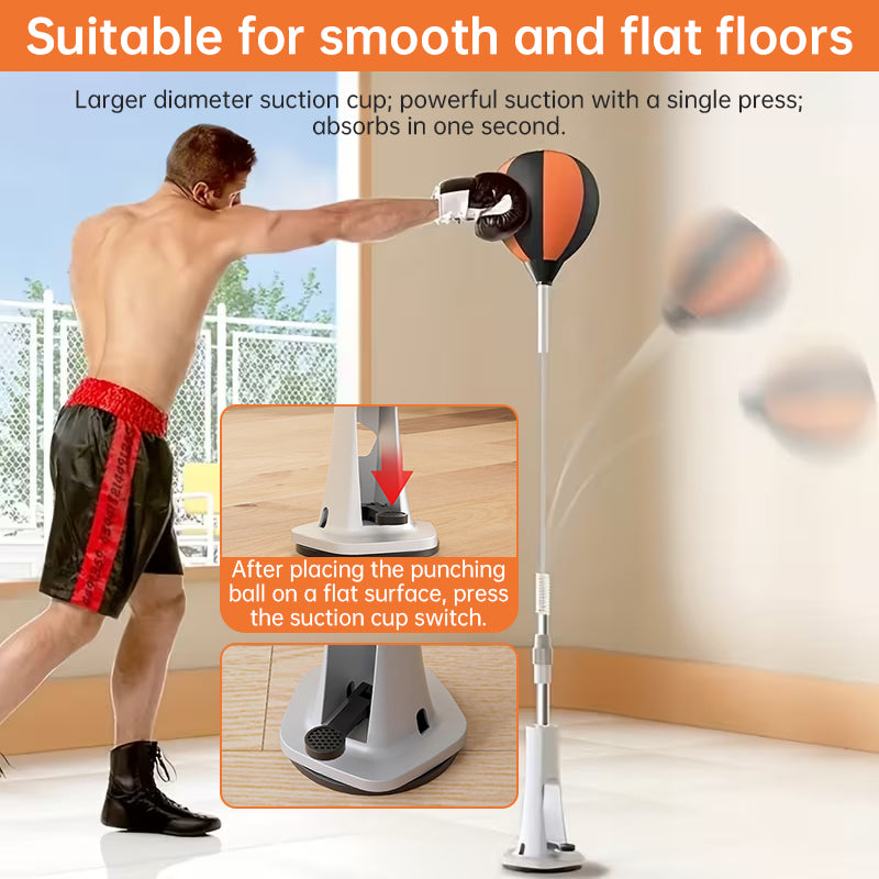 Pera de boxeo de pie con altura ajustable de 115 a 170 cm