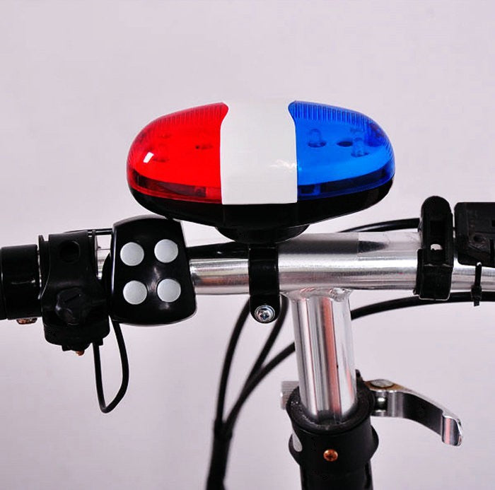325B Bicycle 4-Tone Electronic Horn Mountain Bike Tail Light Bicycle With Lamp Horn