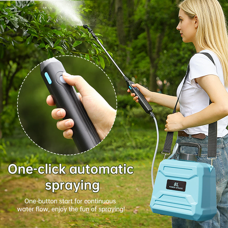 Pulverizador eléctrico recargable de 8 L para jardín