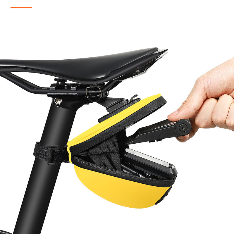 Hard Shell Tail Bag Bicycle Mini Cushion Bag Saddle Bag Mountain Road Bike Rear Seat Bag Riding Equipment