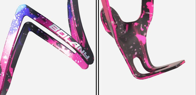 BOLANY Mountain Bike Aluminum Bottle Cage Lightweight Bicycle Bottle Cage One-piece Molded Gradient Color
