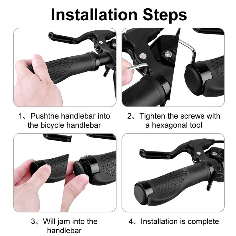 Shock-Absorbing Comfort Grip Flat Handlebars Cycling Equipment Accessories Mountain Bike Handlebars