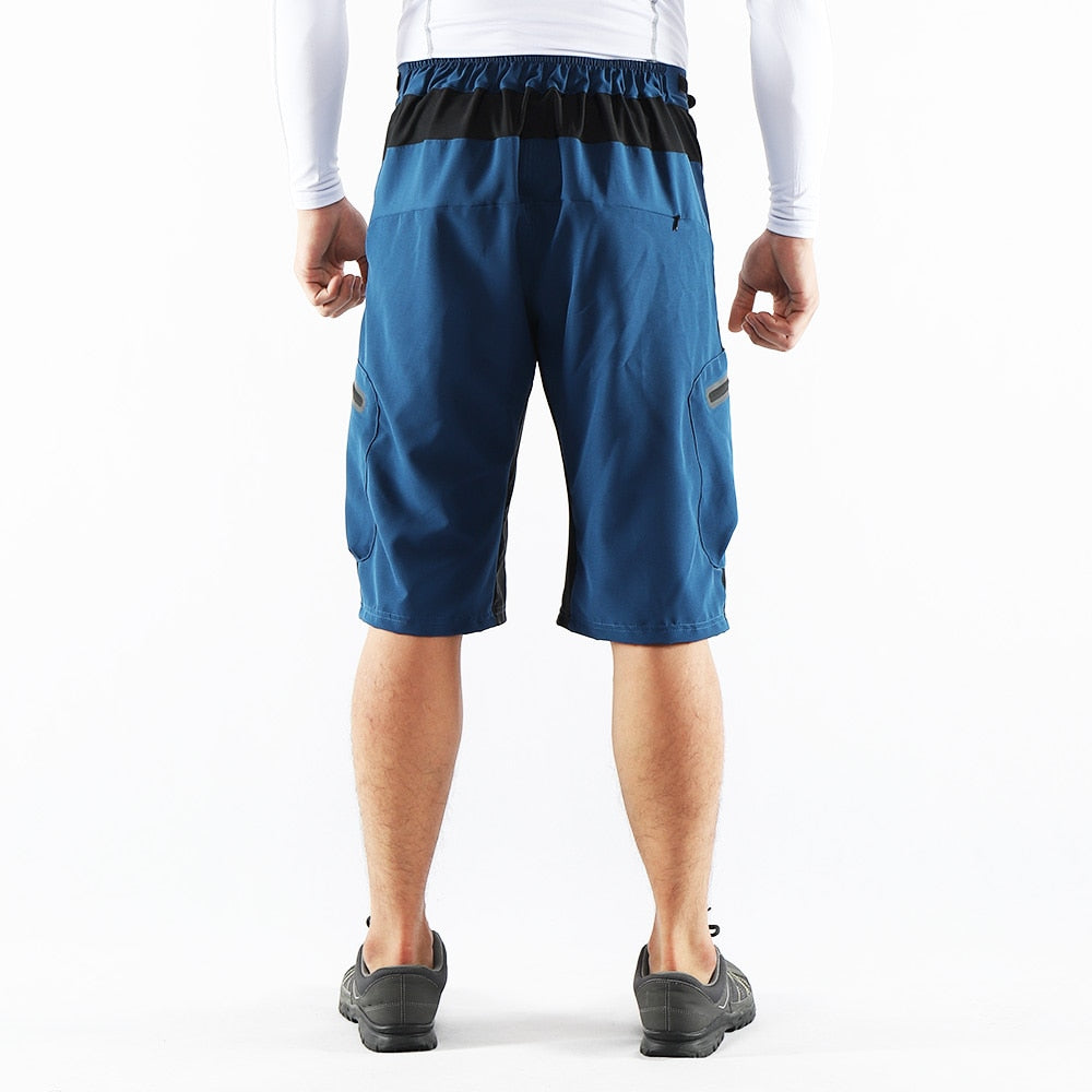 ARSUXEO Men's Outdoor Sports Cycling Shorts MTB Downhill Trousers Mountain Bike Bicycle Shorts Water Resistant Loose Fit 1202