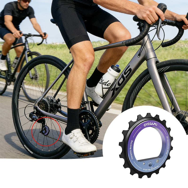 Polea de cambio trasero 18T con rodamiento cerámico para bicicleta