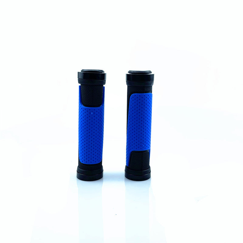 Bicycle Rubber Handle Set Mountain Bike Bilateral Lock Non-Slip Handle Bicycle Accessories Riding Equipment Color