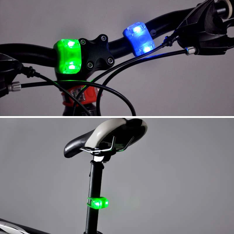 Silicone Lights Cycling Bike Accessories Mountain Bike Tail Lights Bicycle Decorative Lights