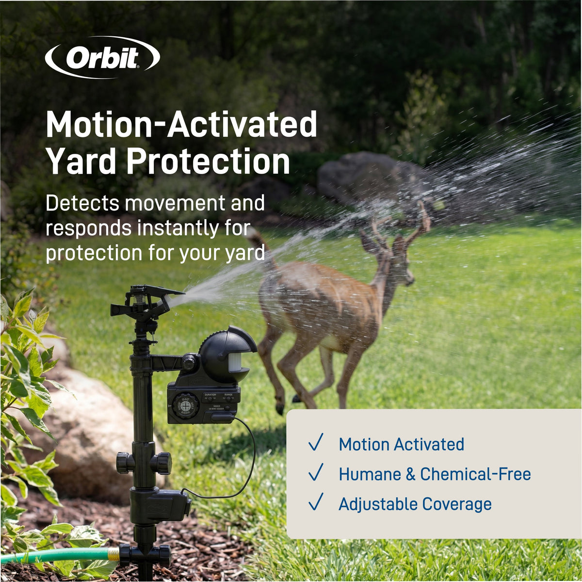 Orbit Yard Enforcer® Motion-Activated Sprinkler – 62100