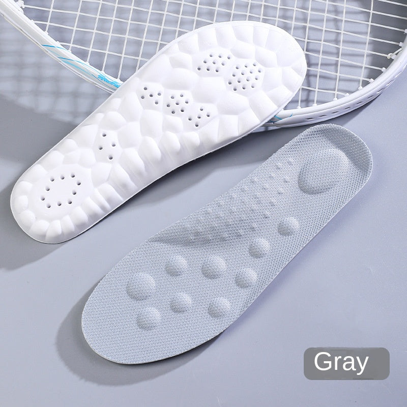 4D Sport Insoles PU Arch Full Insole, Odor-Resistant, High-Elastic Shock Absorption