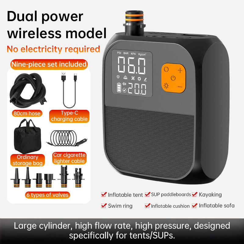 Inflador eléctrico de dos etapas para kayaks | 8000 mAh, 25 PSI