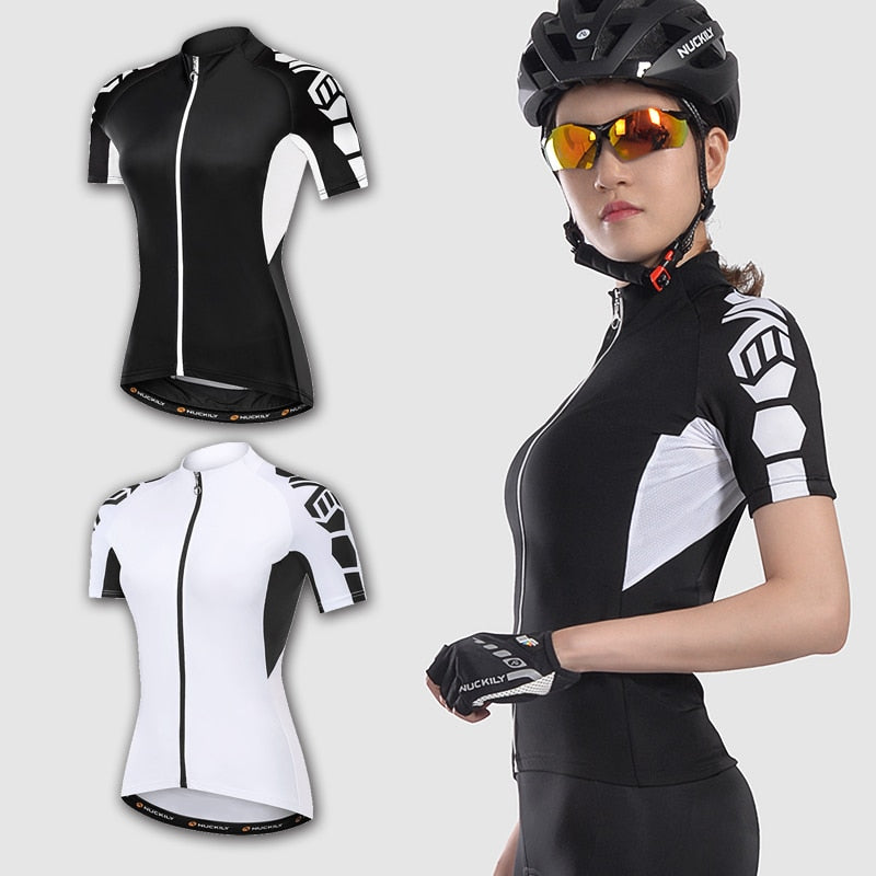 Women's Cycling Clothing Road Bike Jersey MTB Clothes Short Sleeve Shirt Female Bicycle Wear