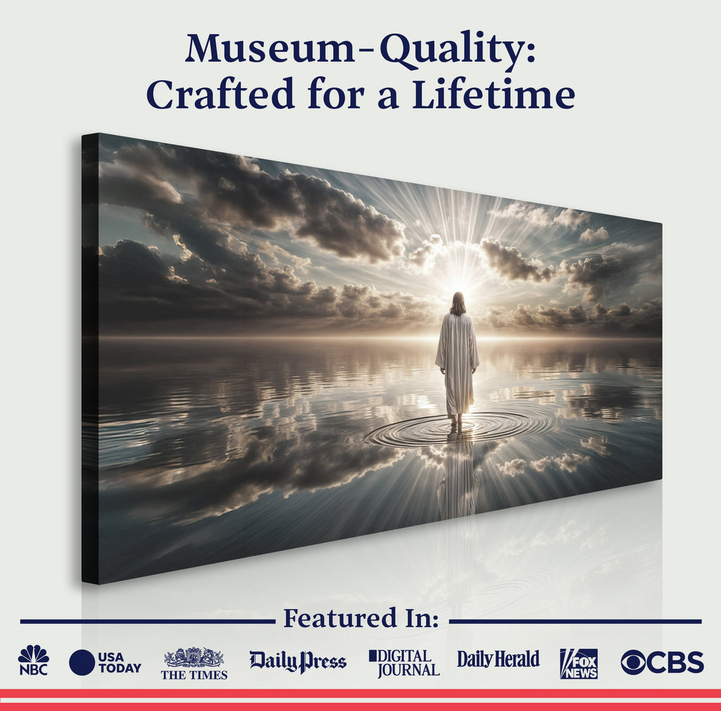 Walking on Water – Faith Canvas Wall Art III