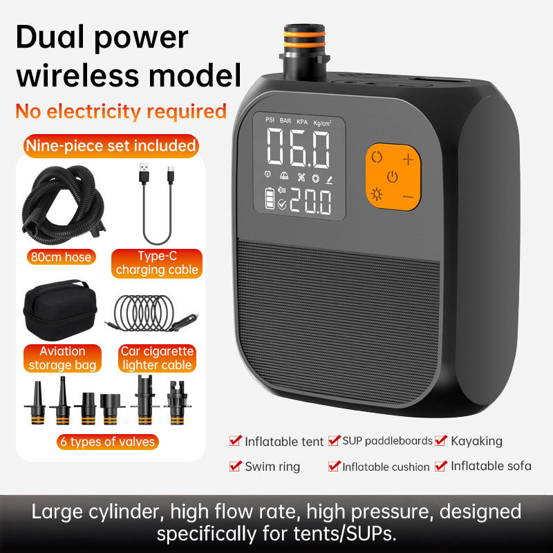 Inflador eléctrico de dos etapas para kayaks | 8000 mAh, 25 PSI