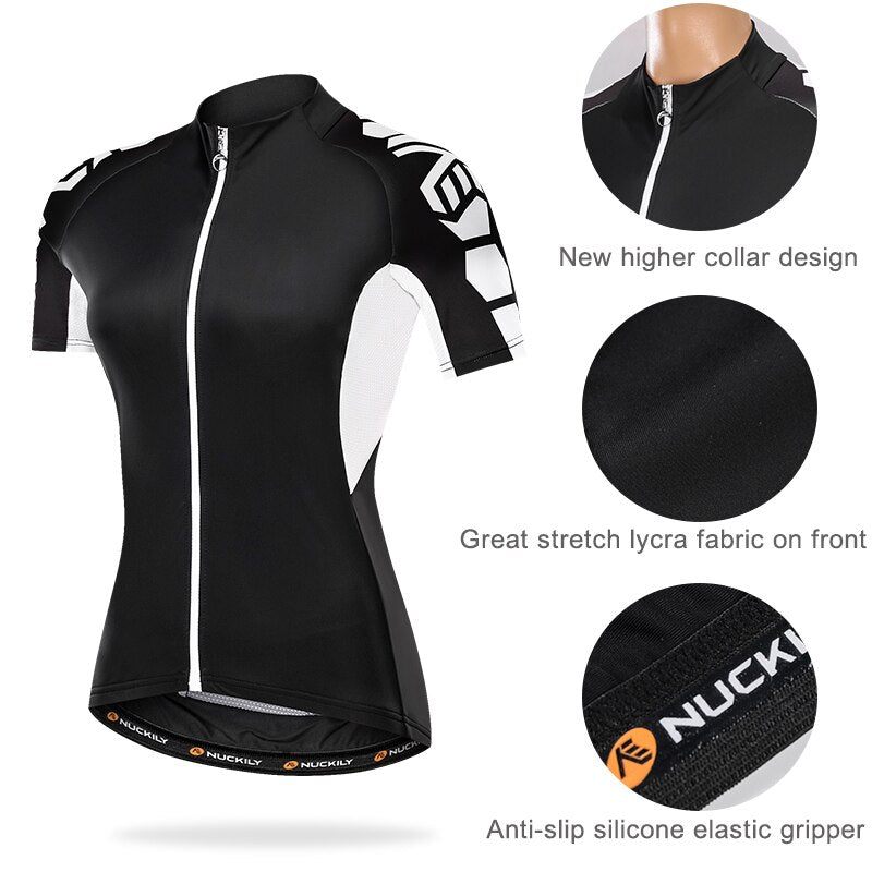 Women's Cycling Clothing Road Bike Jersey MTB Clothes Short Sleeve Shirt Female Bicycle Wear