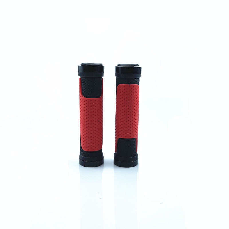 Bicycle Rubber Handle Set Mountain Bike Bilateral Lock Non-Slip Handle Bicycle Accessories Riding Equipment Color