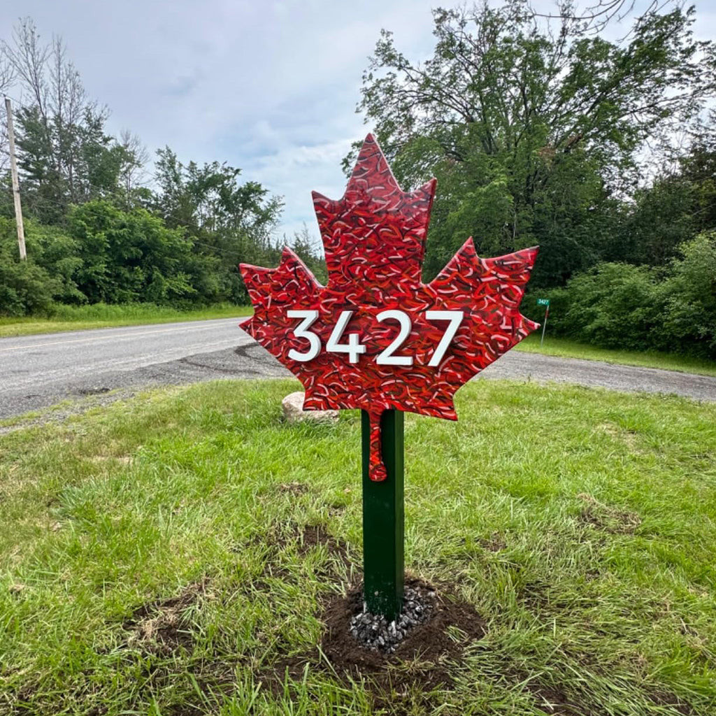 Custom Backlit LED House Numbers for Outdoor Use