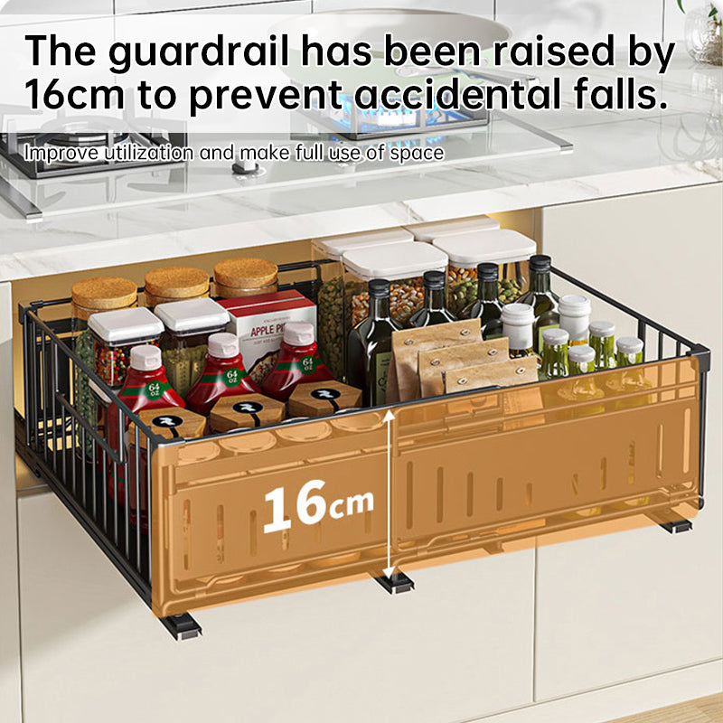 Organizador extraíble para gabinete de cocina, ajustable de 33 a 49 cm