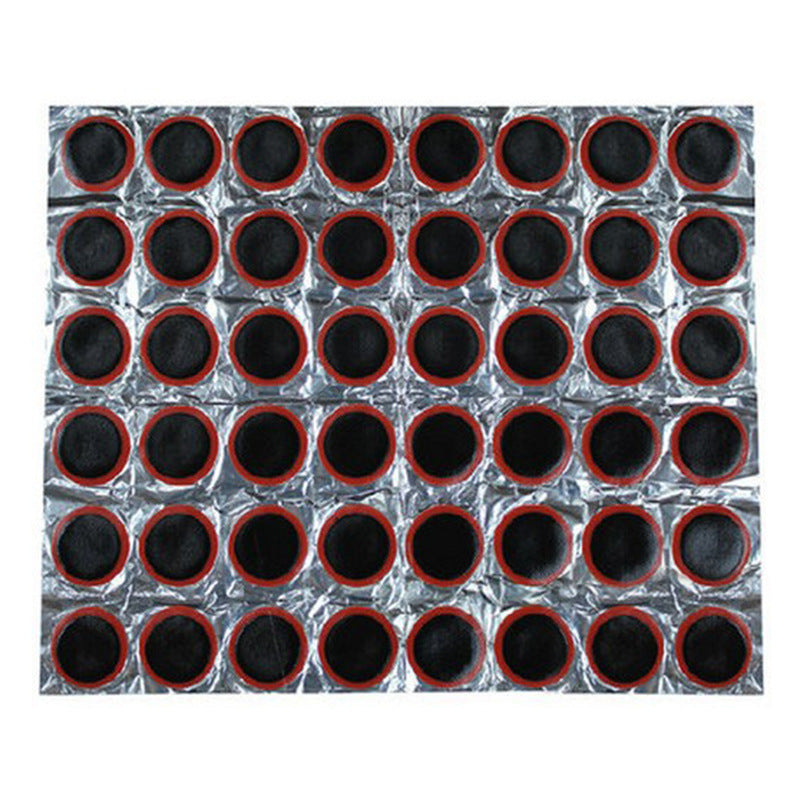 Mountain Bike Tire Patch Film 48 Square Tire Patch 25MM Round Tire Patch Repair Bike Riding Supplies