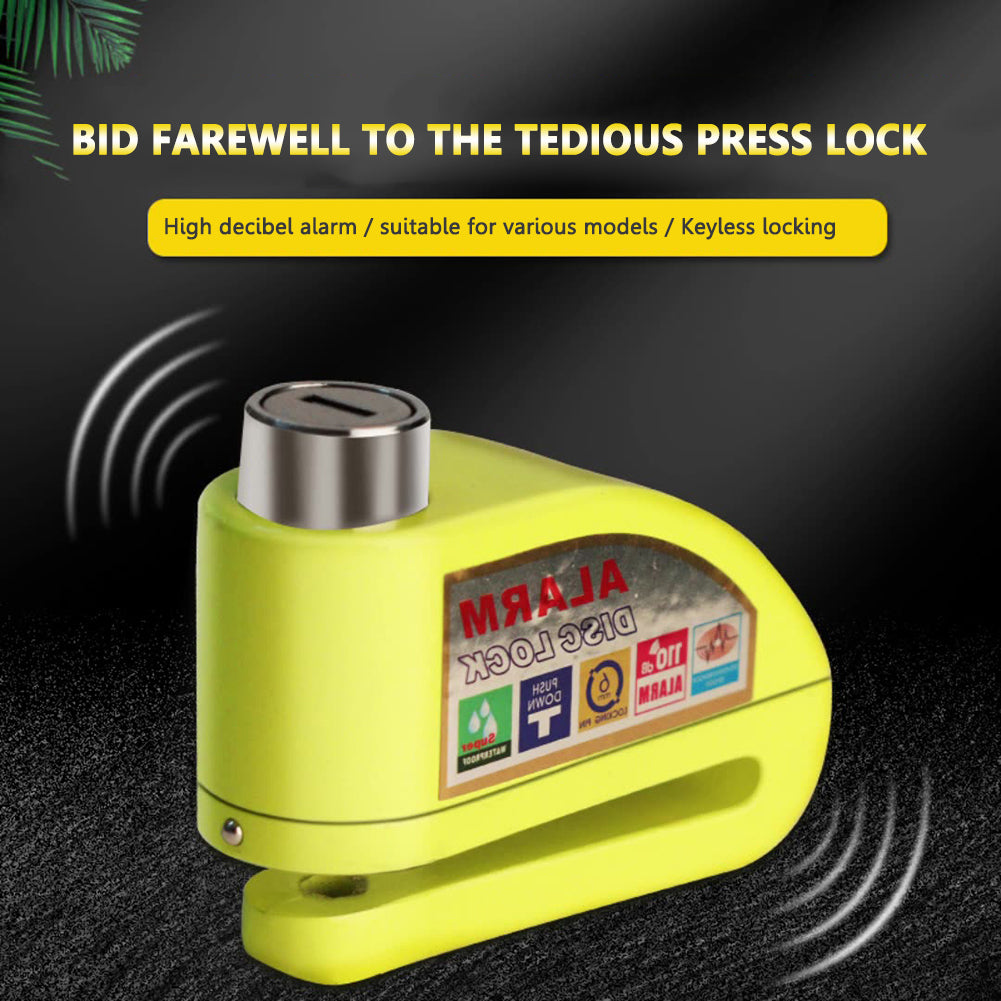 Alarm Disc Brake Lock Mountain Bike Bike Lock Motorcycle Anti-Theft Lock Electric Vehicle Lock Aluminum Alloy Alarm Lock