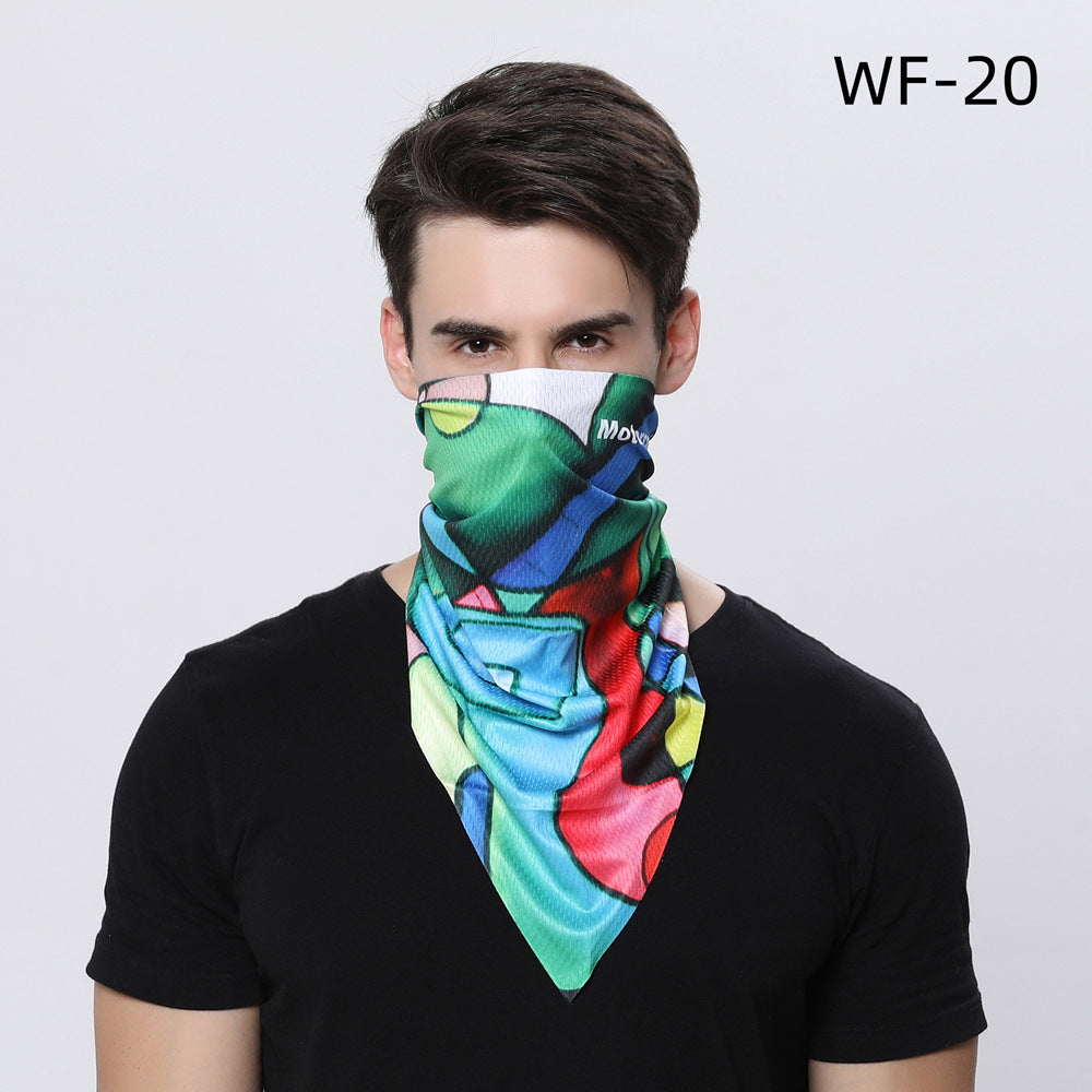 Cycling Headscarf Seamless Magic Triangle Scarf Men's And Women's Mountain Bike Equipment Variety Scarf Cycling Headgear