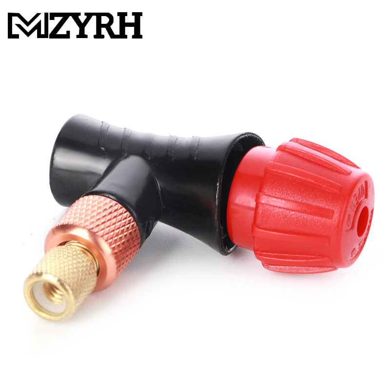 Bicycle Fast Inflatable Bottle Head Thickened Explosion-Proof Portable CO2 Gas Cylinder Mountain Bike Gas Bottle Head