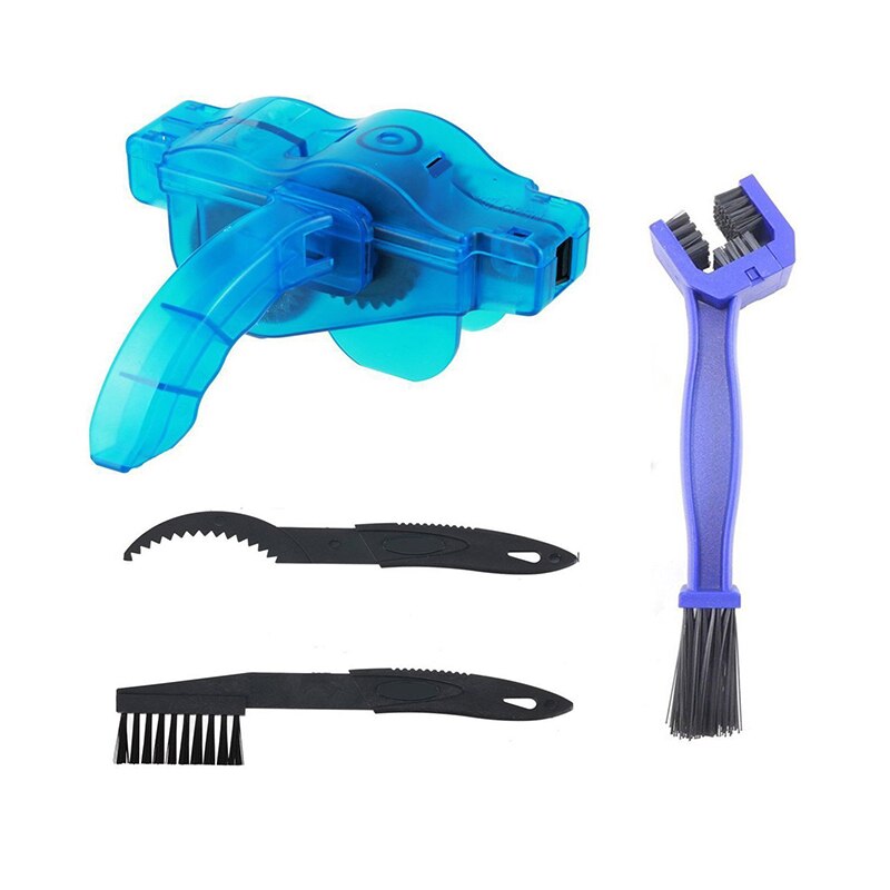 8 PCS Bike Chain Cleaner Clean Machine Brushes Cycling Cleaning Kit Bicycle Brush Maintenance Tool for Mountain, Road, City, BMX
