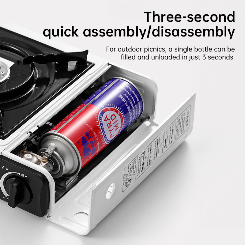 Estufa portátil de gas para camping de 2,2 kW con estuche