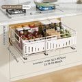 Organizador extraíble para gabinete de cocina, ajustable de 33 a 49 cm