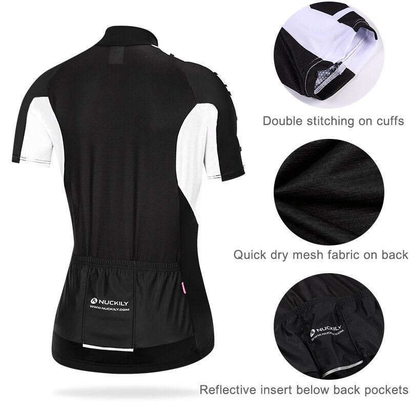 Women's Cycling Clothing Road Bike Jersey MTB Clothes Short Sleeve Shirt Female Bicycle Wear