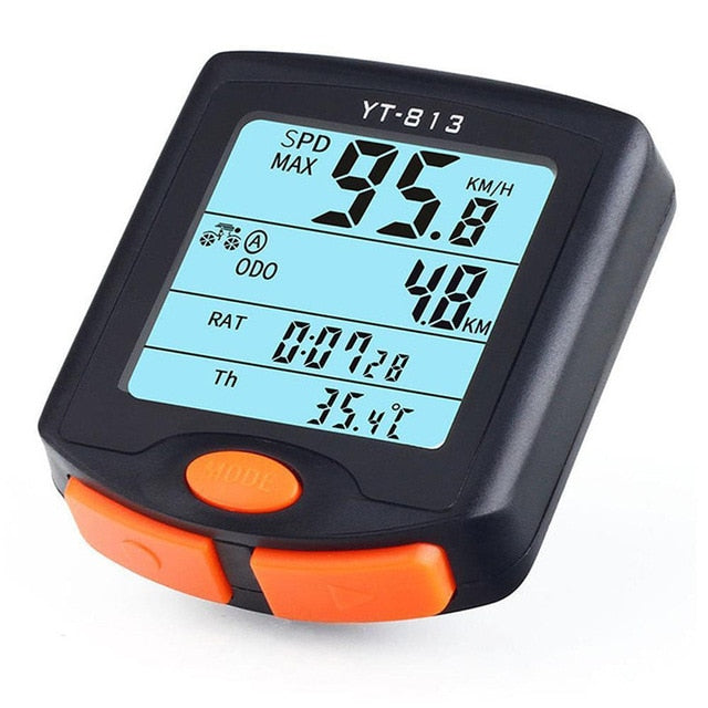 Waterproof Bike Speedometer  LCD Backlight Rainproof