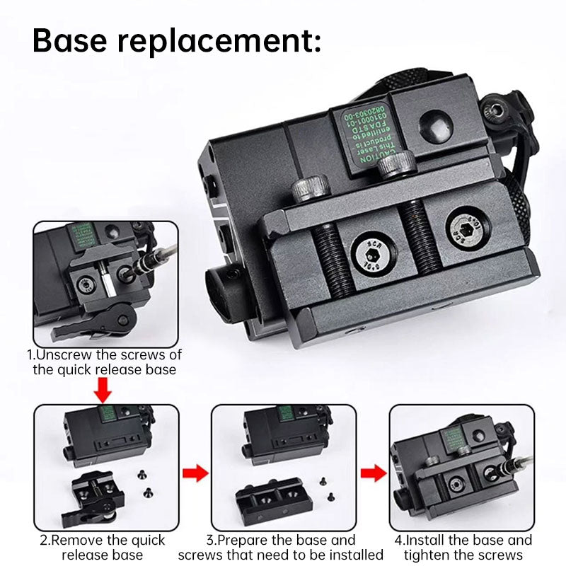 MINI-A2 PEQ15 Laser & IR Tactical Light - 20MM Picatinny Rail Mount, Red/Green Sight for M300/M600