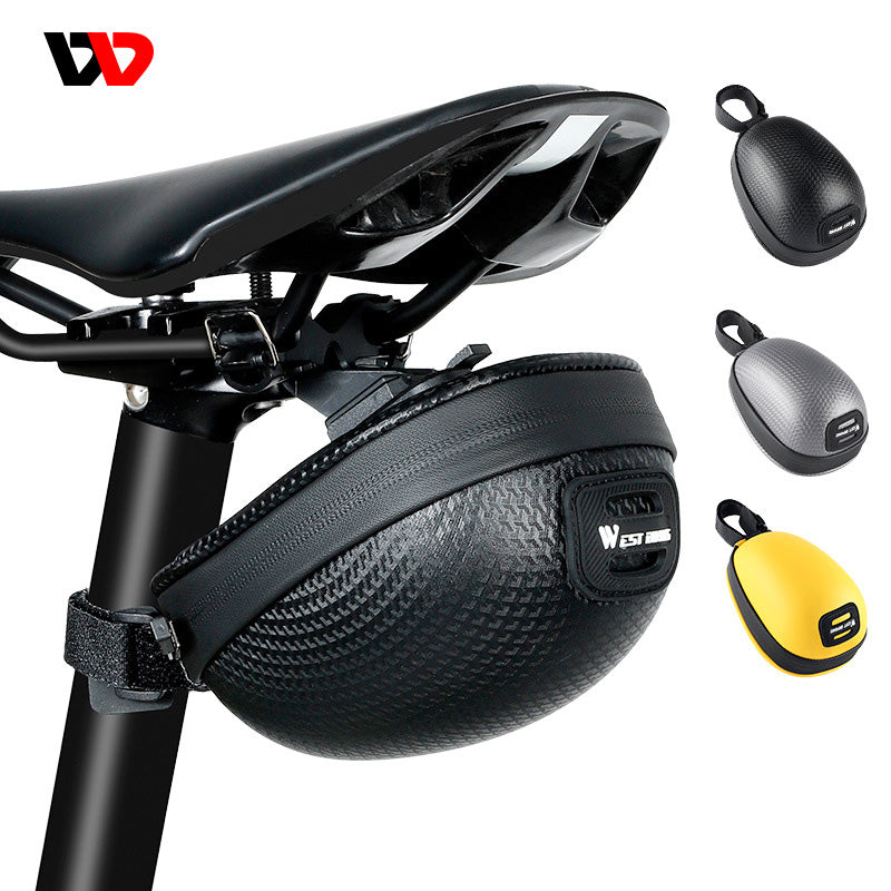Hard Shell Tail Bag Bicycle Mini Cushion Bag Saddle Bag Mountain Road Bike Rear Seat Bag Riding Equipment