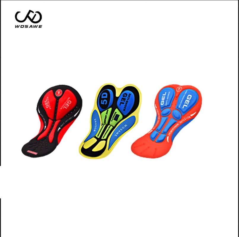 Cycling Short Cushion Breathable 5D Pad Bike Base Cushion Outdoor Biking Underwear Silica Gel Pad Riding Accessories Men Woman