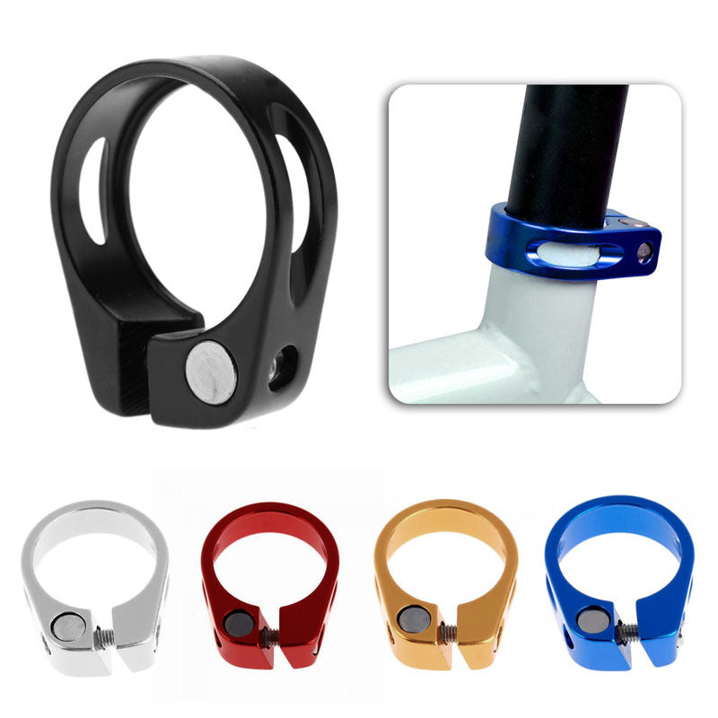 Mountain Bike Seat Tube Clip 31.8 34.9 Screw Hollow Seat Post Clip Seat Tube Clip Bicycle Seat Tube Clip Aluminum Alloy