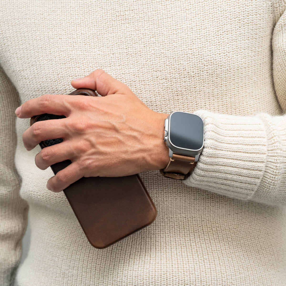 Correa de cuero R01 para Apple Watch | Robust