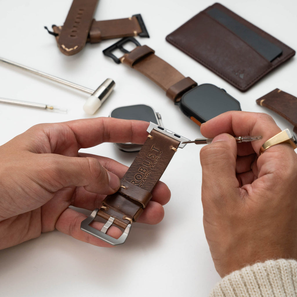 Correa de cuero R01 para Apple Watch | Robust