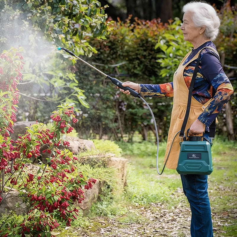Pulverizador eléctrico recargable de 8 L para jardín