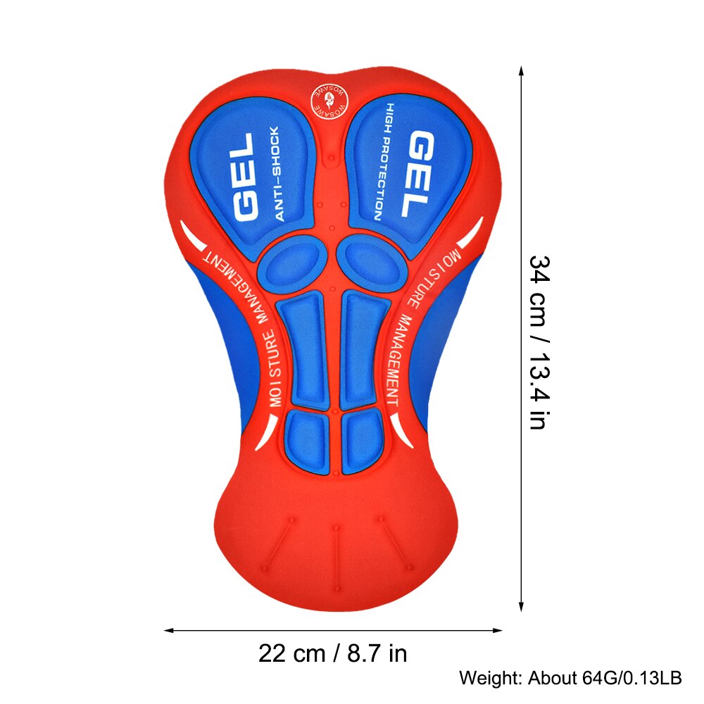Cycling Short Cushion Breathable 5D Pad Bike Base Cushion Outdoor Biking Underwear Silica Gel Pad Riding Accessories Men Woman