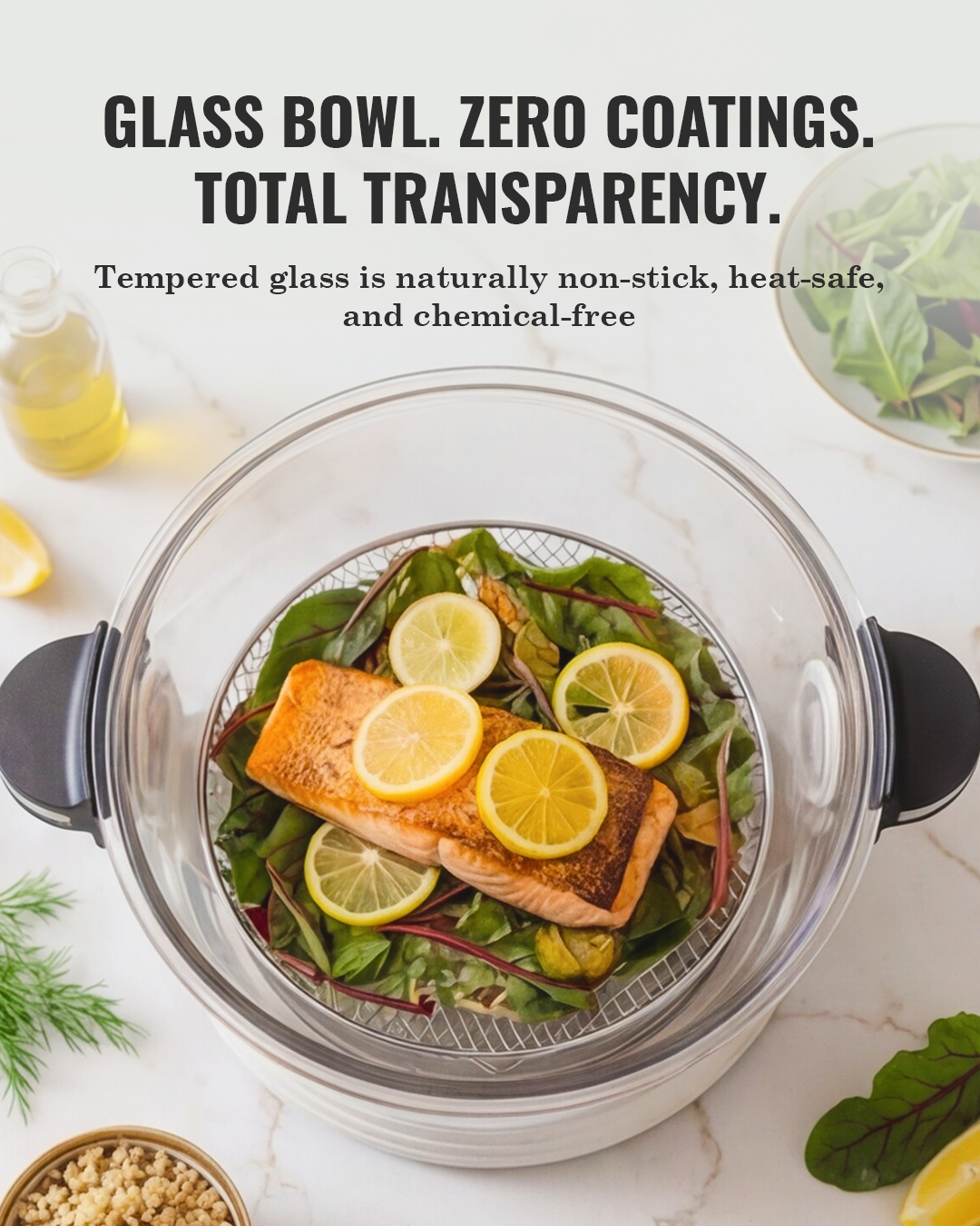 Fritaire Self-Cleaning Air Fryer – Sage Green
