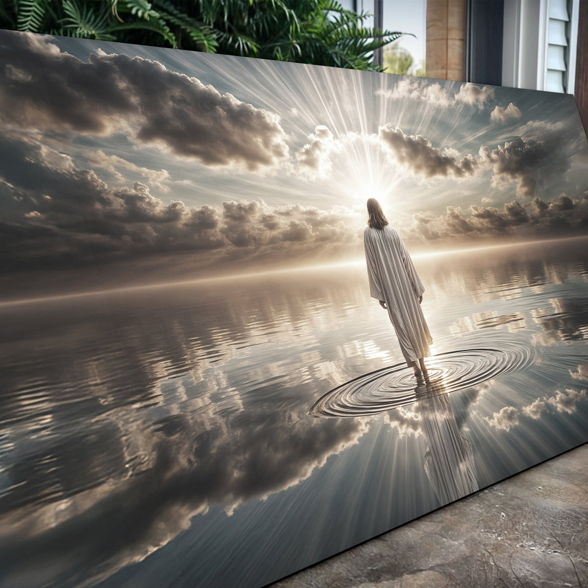 Walking on Water – Faith Canvas Wall Art III