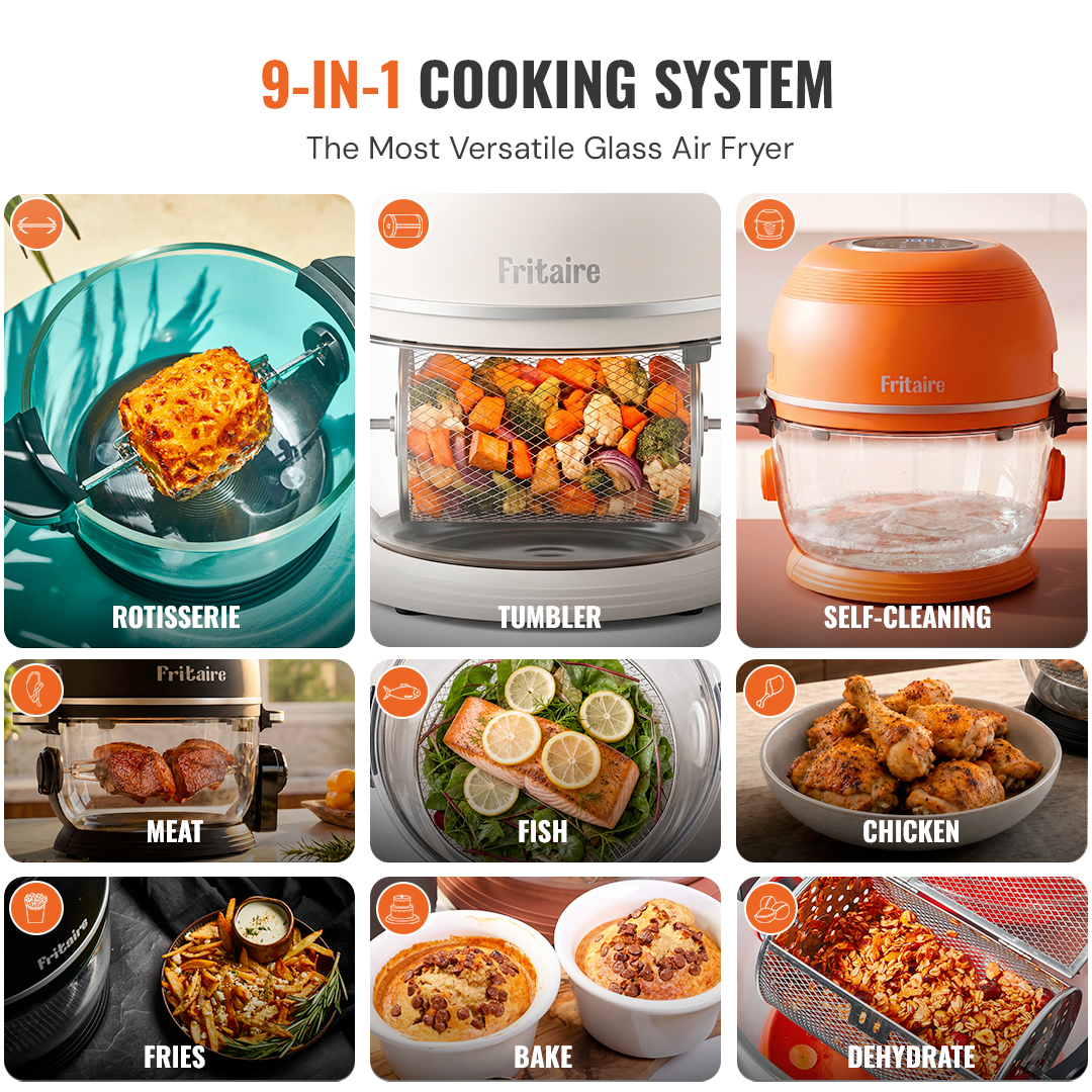 Fritaire Self-Cleaning Air Fryer – Sage Green