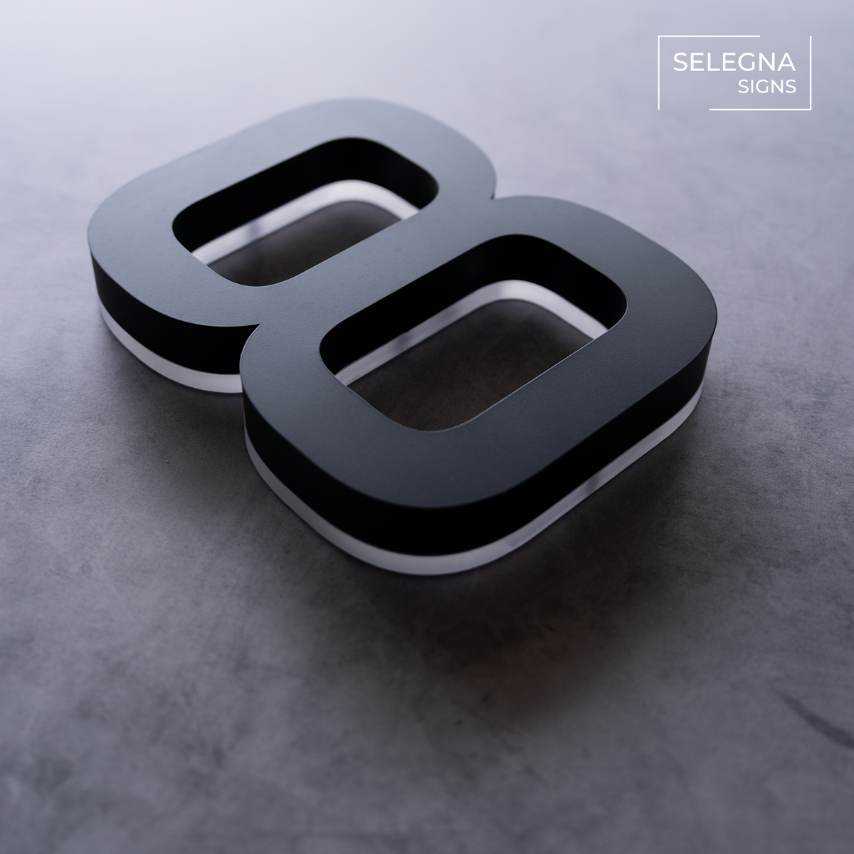 Custom Backlit LED House Numbers for Outdoor Use